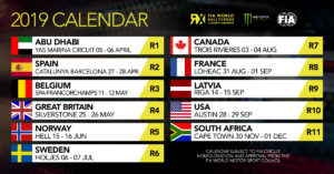 Calendrier 2019 RX