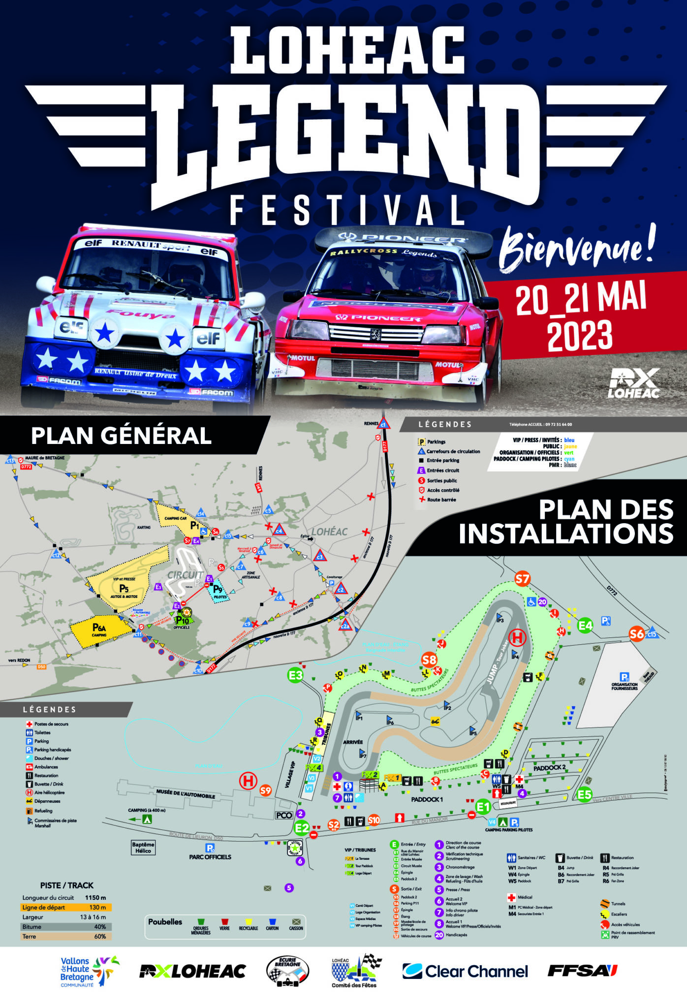 Circulation et Parkings Lohéac Legend Festival Rallycross de Lohéac